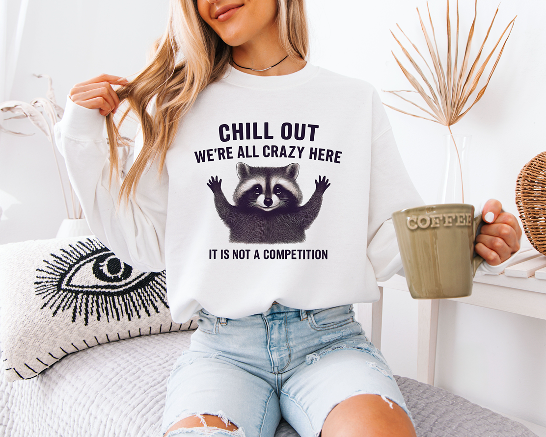 'Chill Out' Gildan 18000 Crewneck Sweatshirt