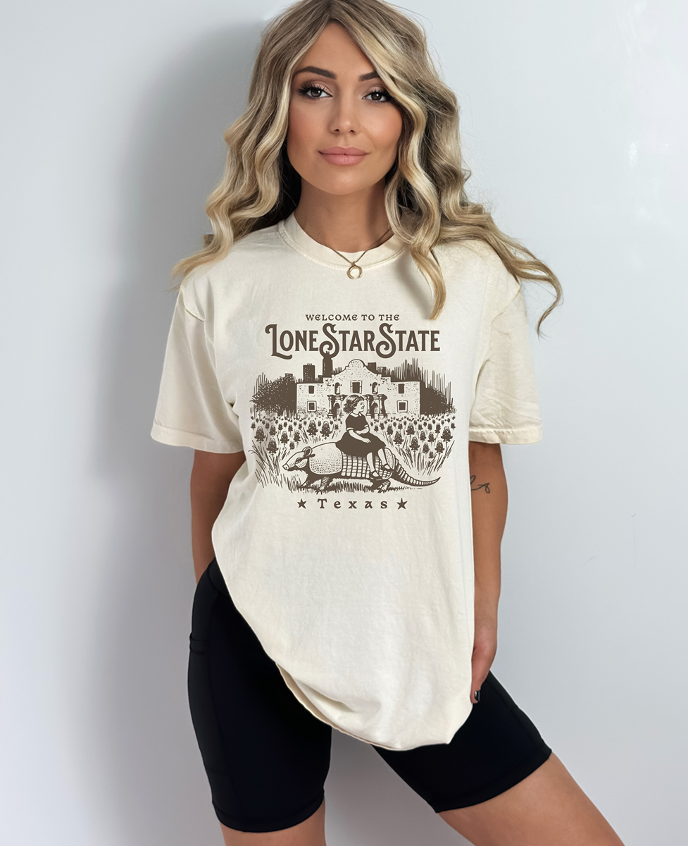 Comfort Colors 1717 Lone Star State Texas T-Shirt