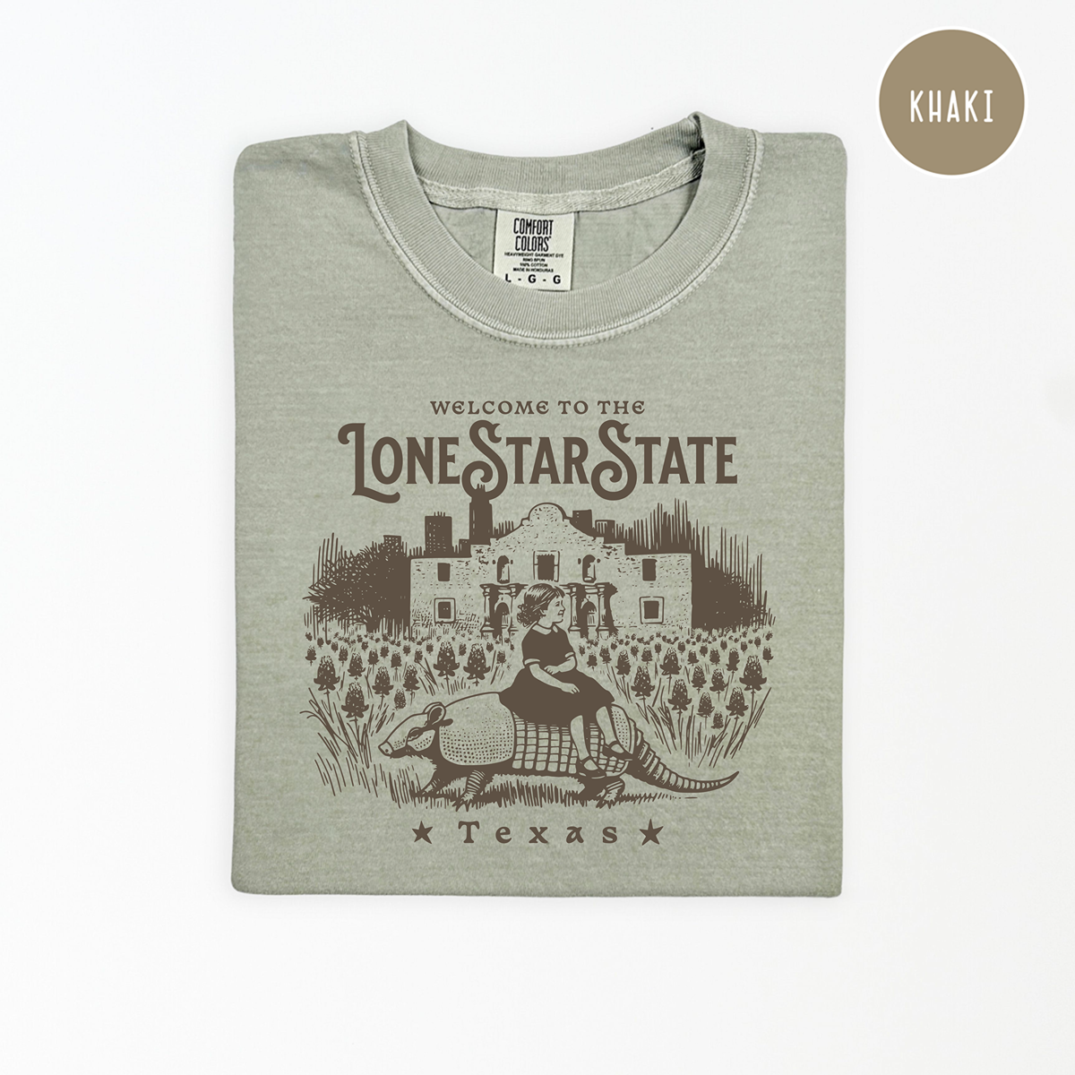 Comfort Colors 1717 Lone Star State Texas T-Shirt