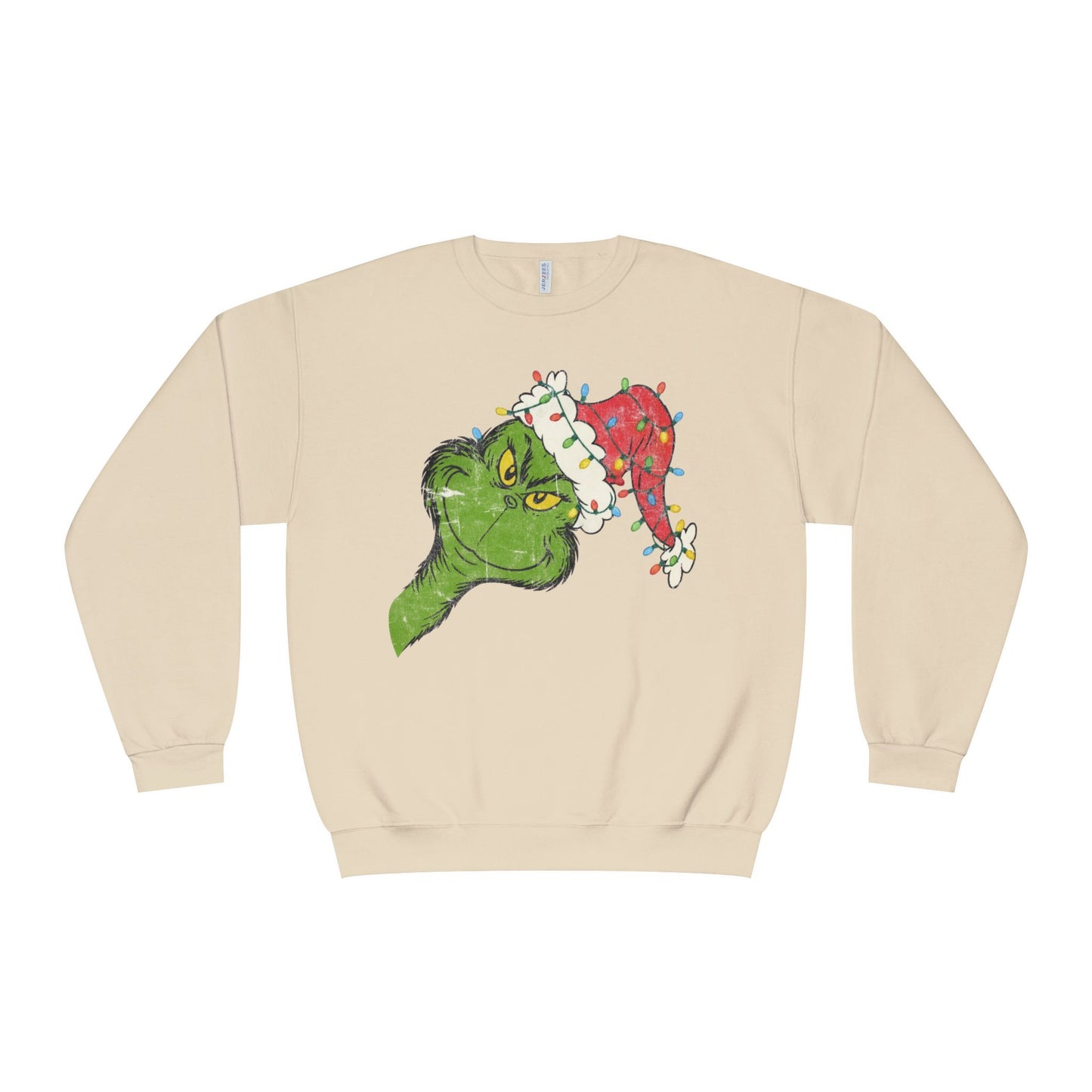 tan grinch christmas sweatshirt