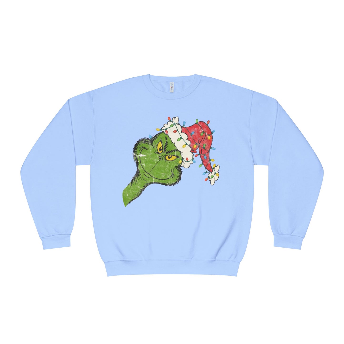 light blue grinch christmas sweatshirt