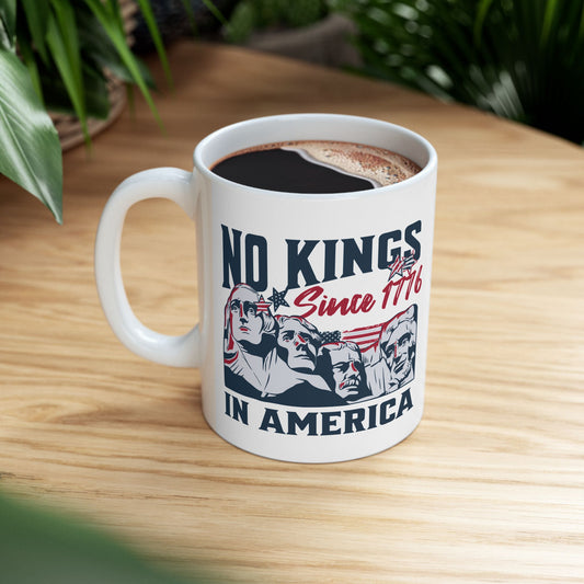 No Kings In America Ceramic Coffee Mug