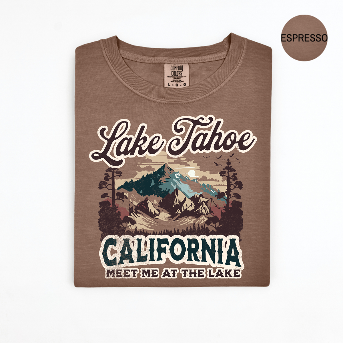 Comfort Colors 1717 Lake Tahoe California Unisex T-Shirt