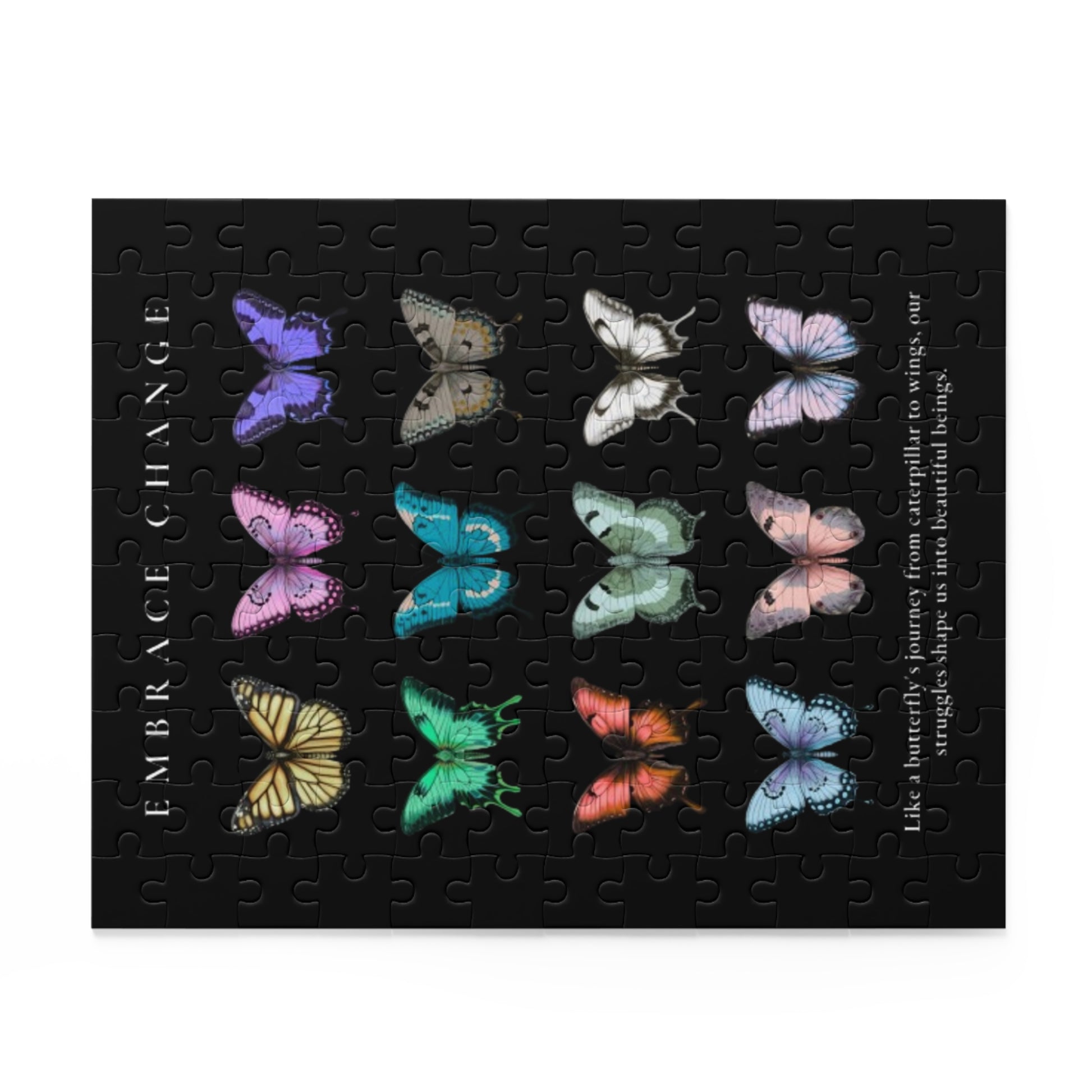 Embrace Change Custom Butterfly Jigsaw Puzzle