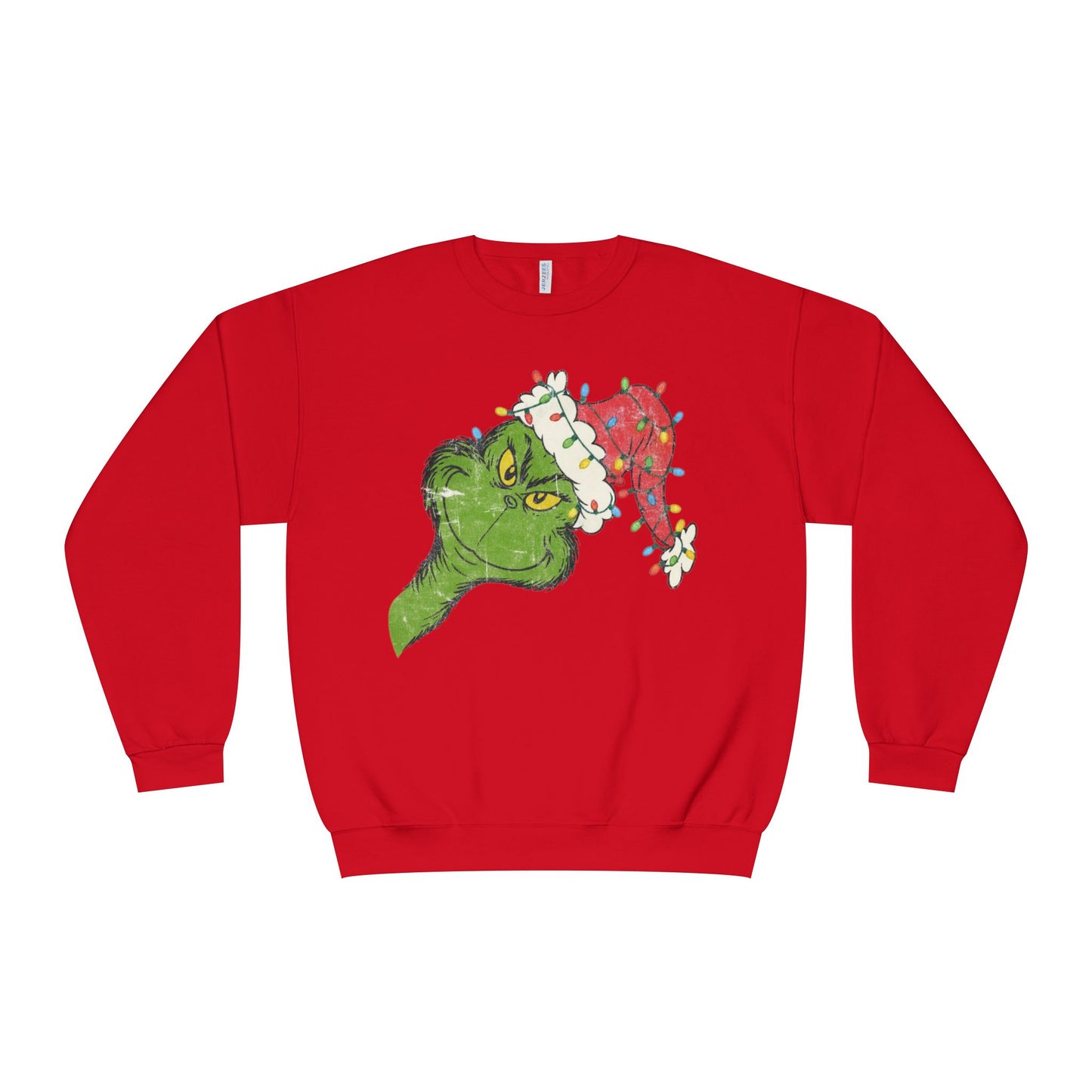red grinch christmas sweatshirt