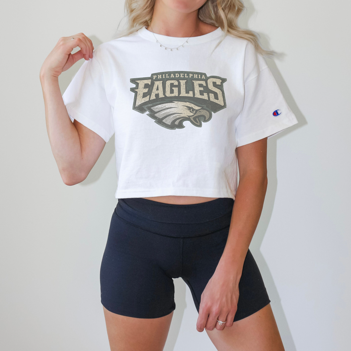 Philadelphia Eagles Champion T453W Crop Top