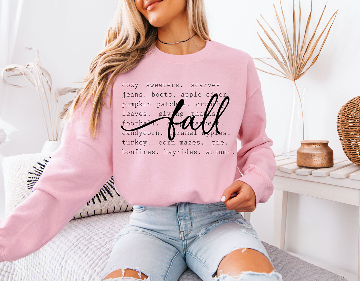 Cozy Fall Gildan 18000 Crewneck Sweatshirt
