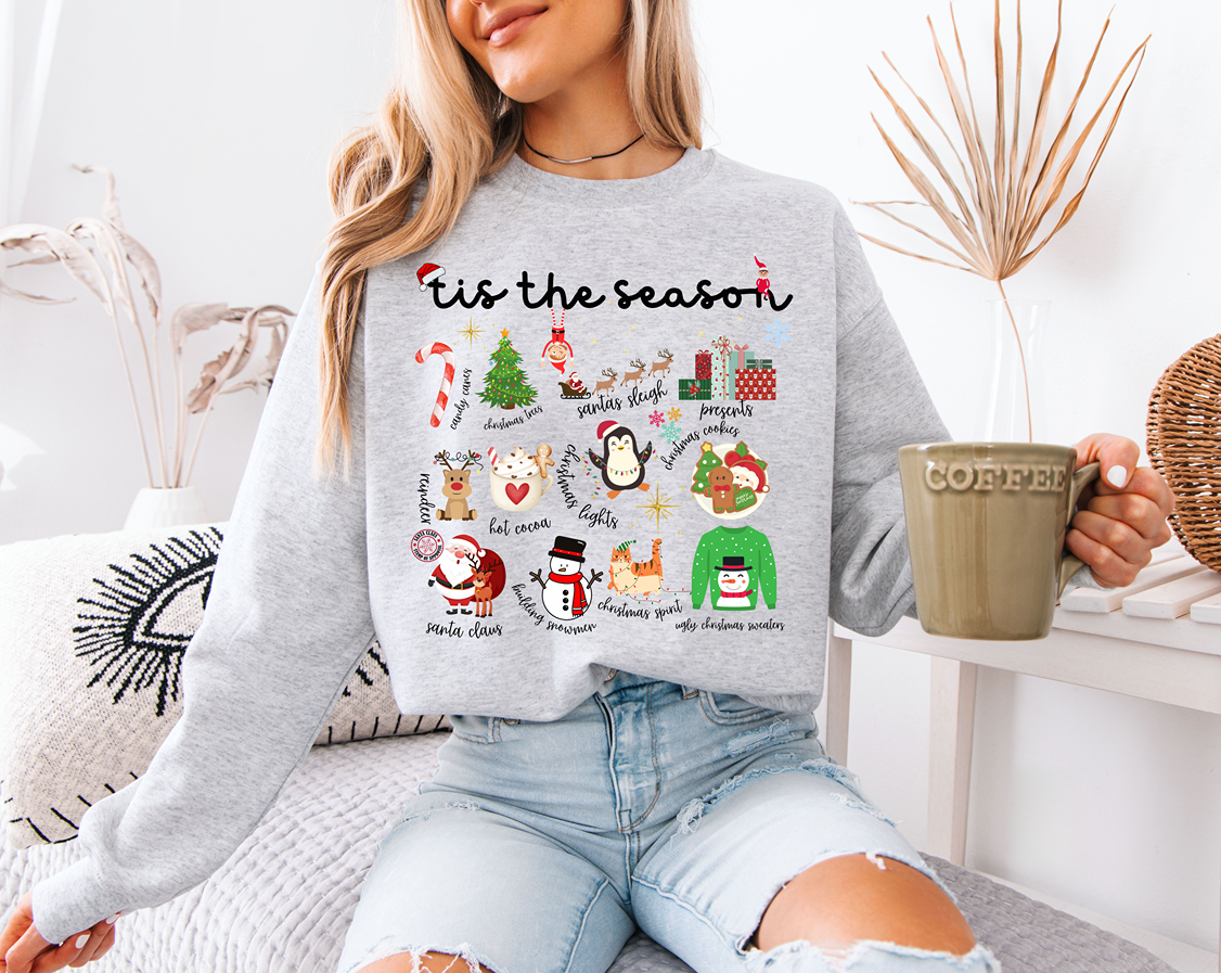 Tis The Season Christmas Crewneck Sweatshirt