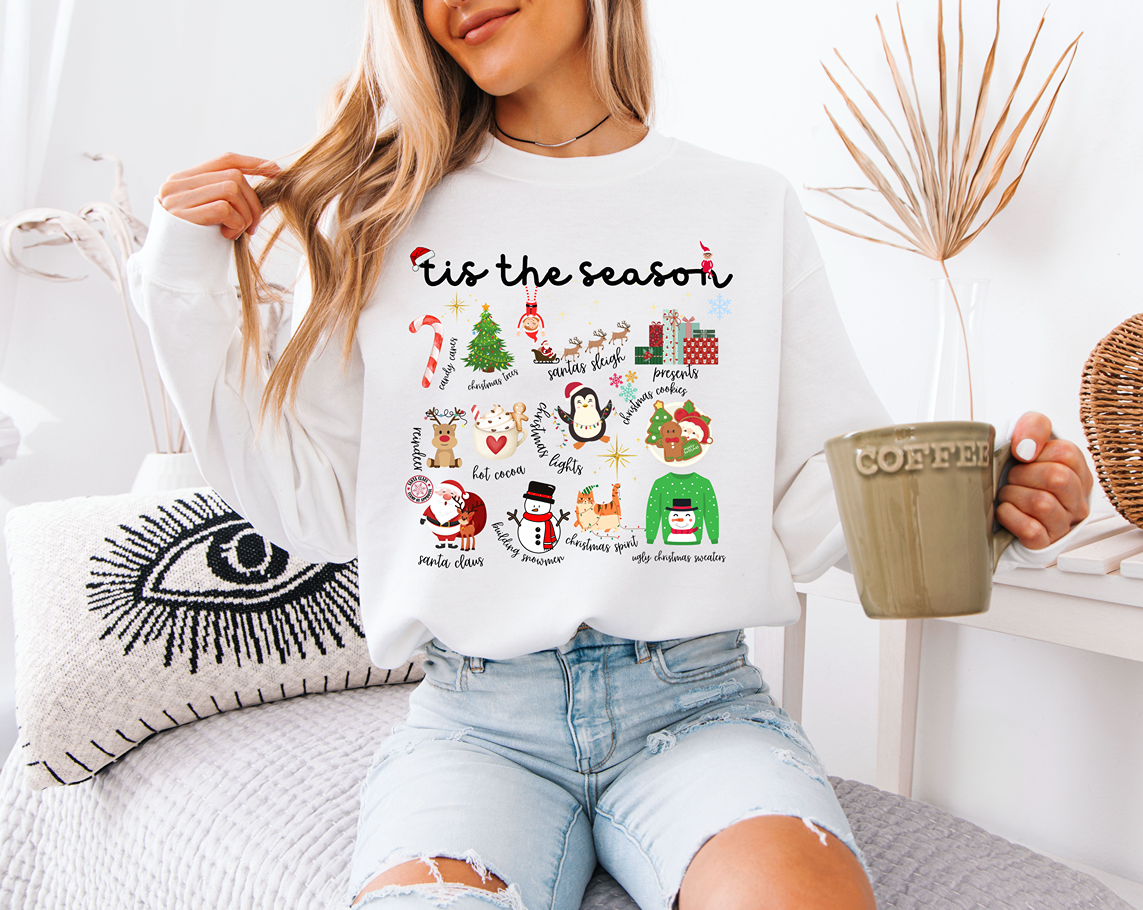 Tis The Season Christmas Crewneck Sweatshirt