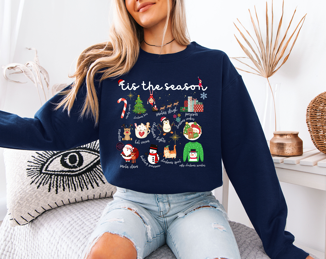 Tis The Season Christmas Crewneck Sweatshirt