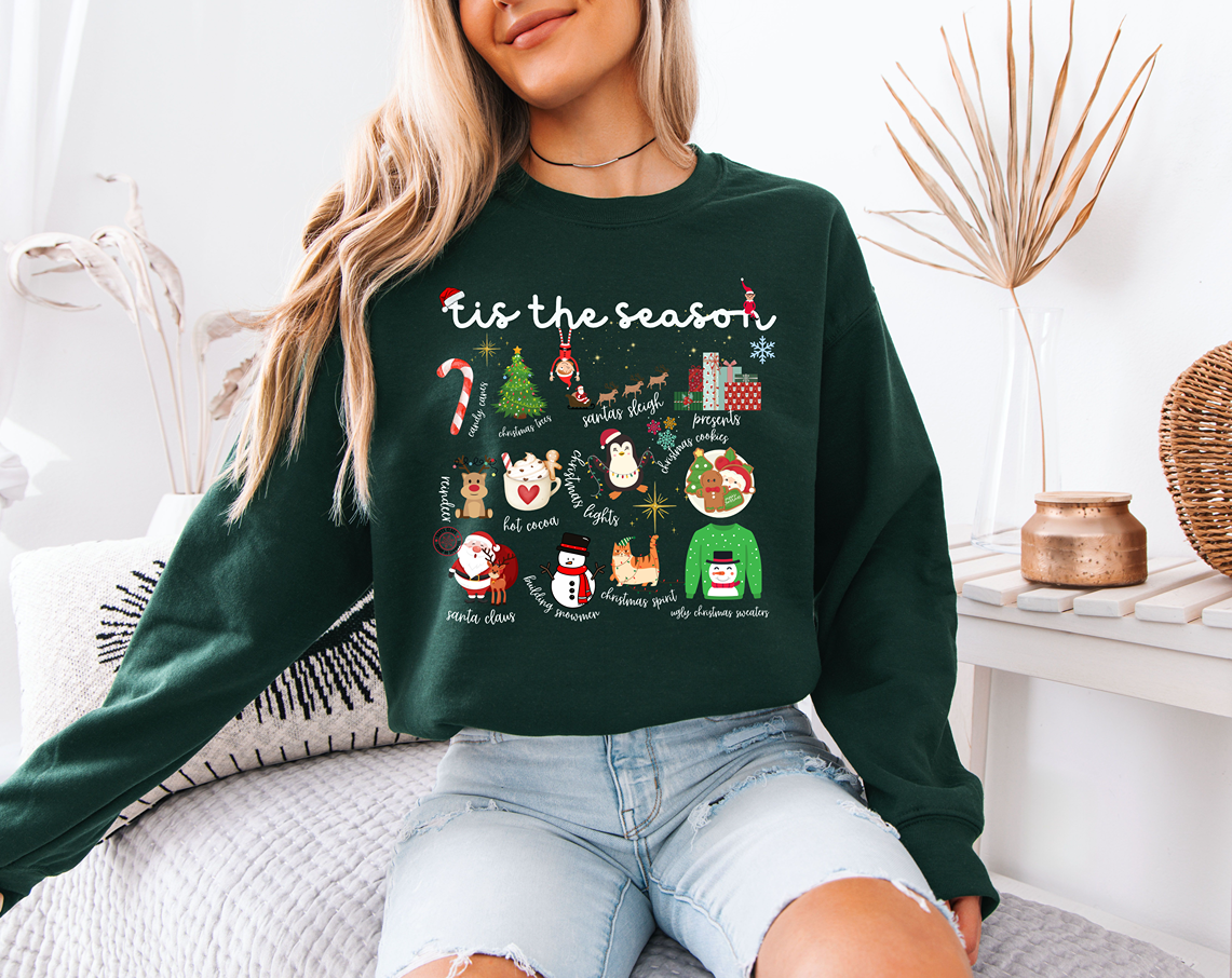 Tis The Season Christmas Crewneck Sweatshirt