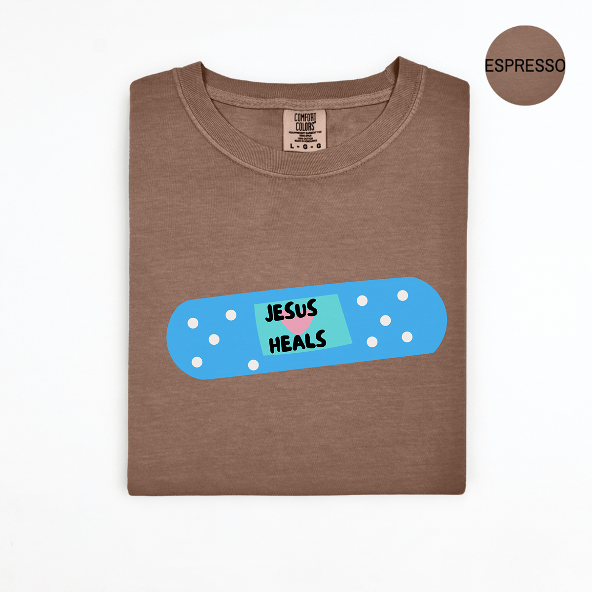 Jesus Heals Band-Aid Comfort Colors T-Shirt