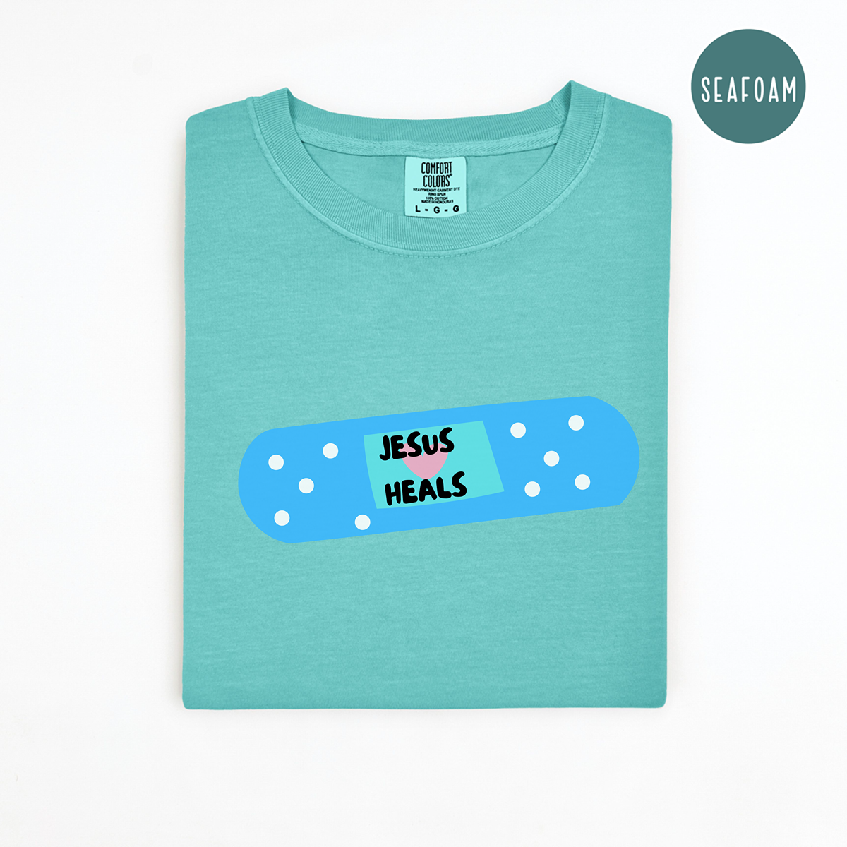 Jesus Heals Band-Aid Comfort Colors T-Shirt