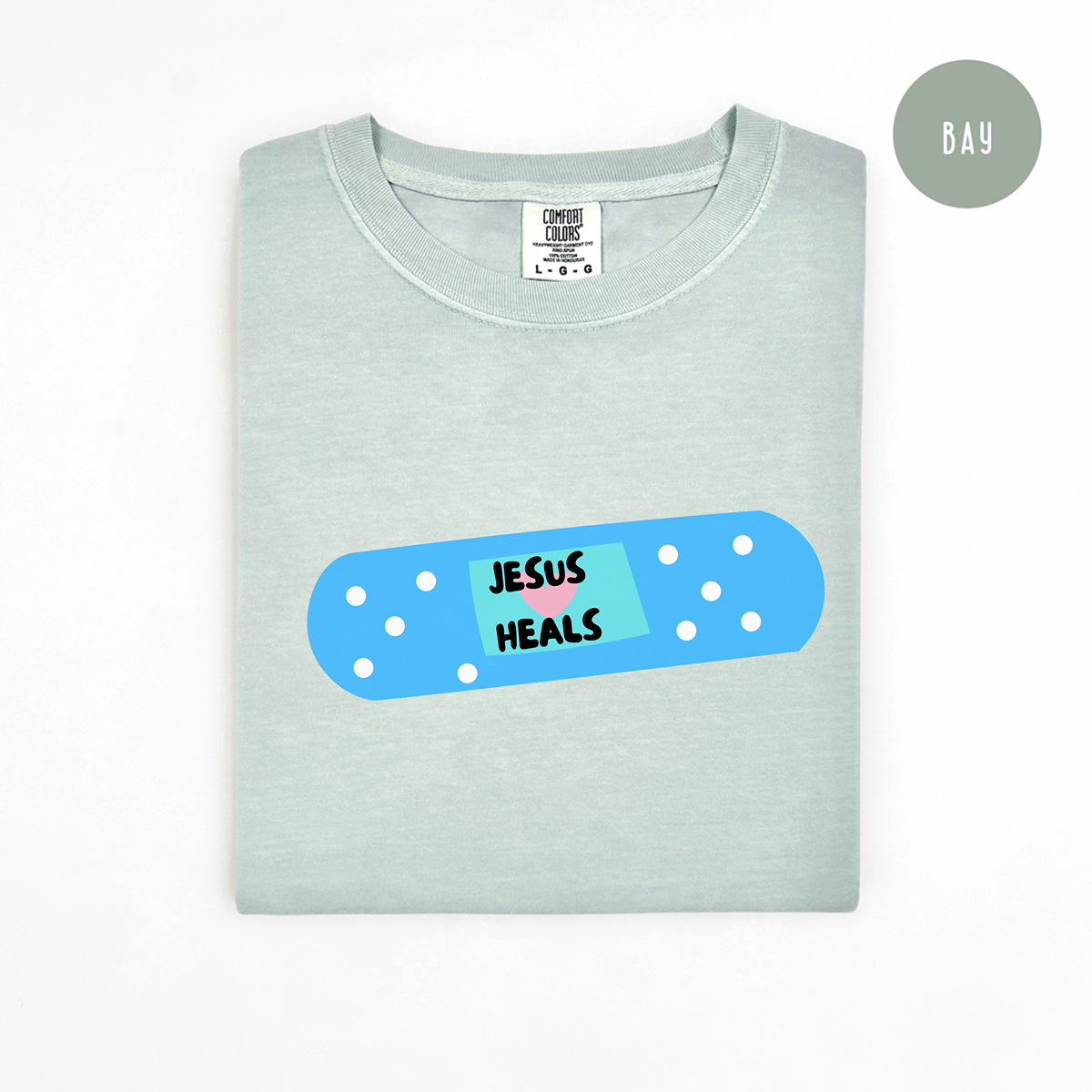 Jesus Heals Band-Aid Comfort Colors T-Shirt