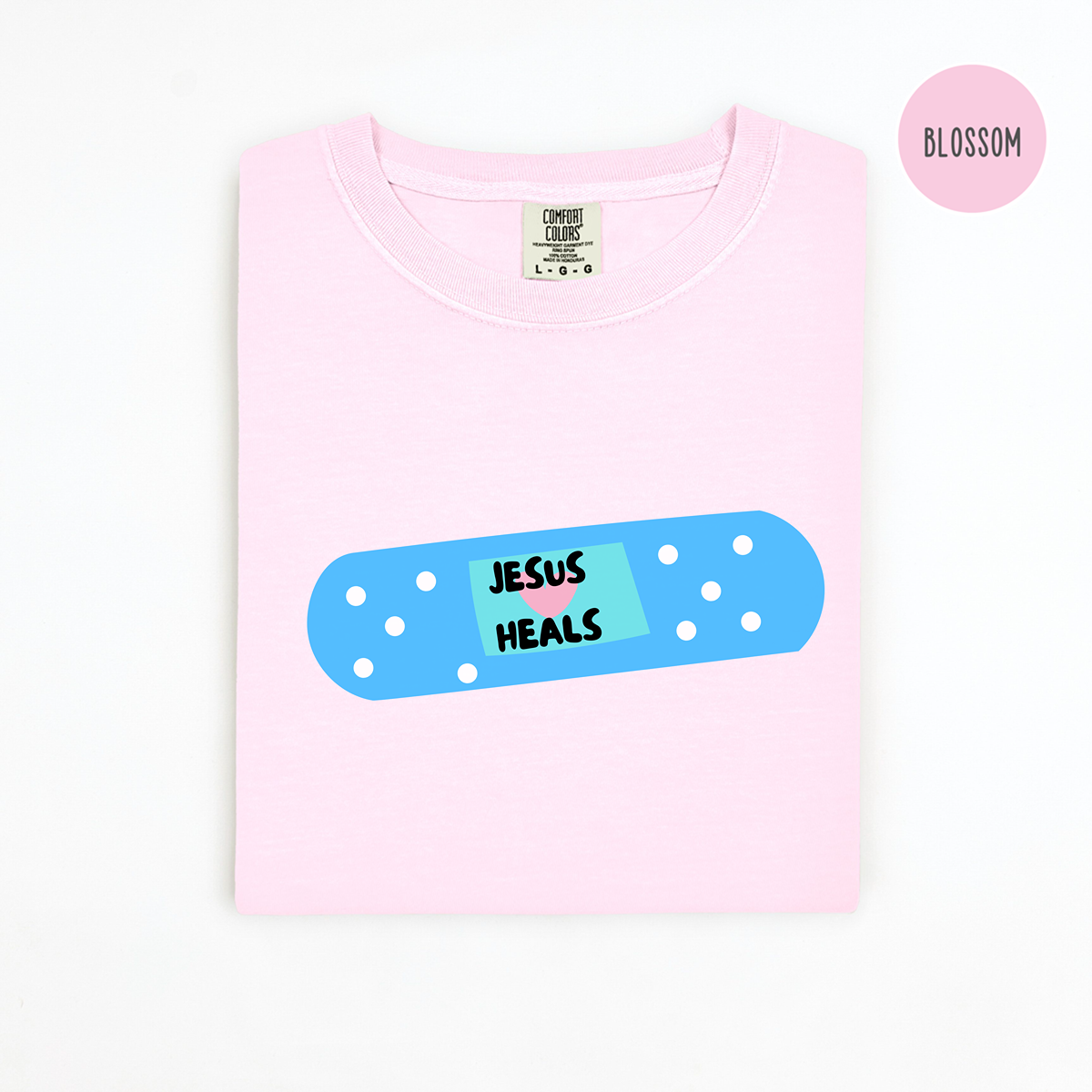 Jesus Heals Band-Aid Comfort Colors T-Shirt