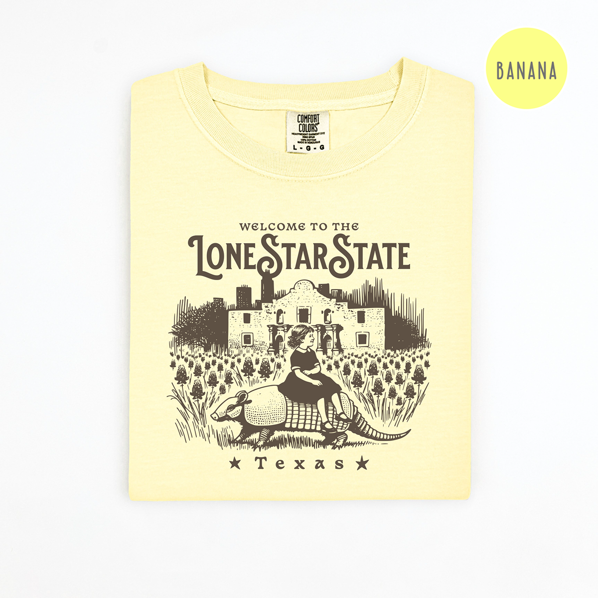 Comfort Colors 1717 Lone Star State Texas T-Shirt