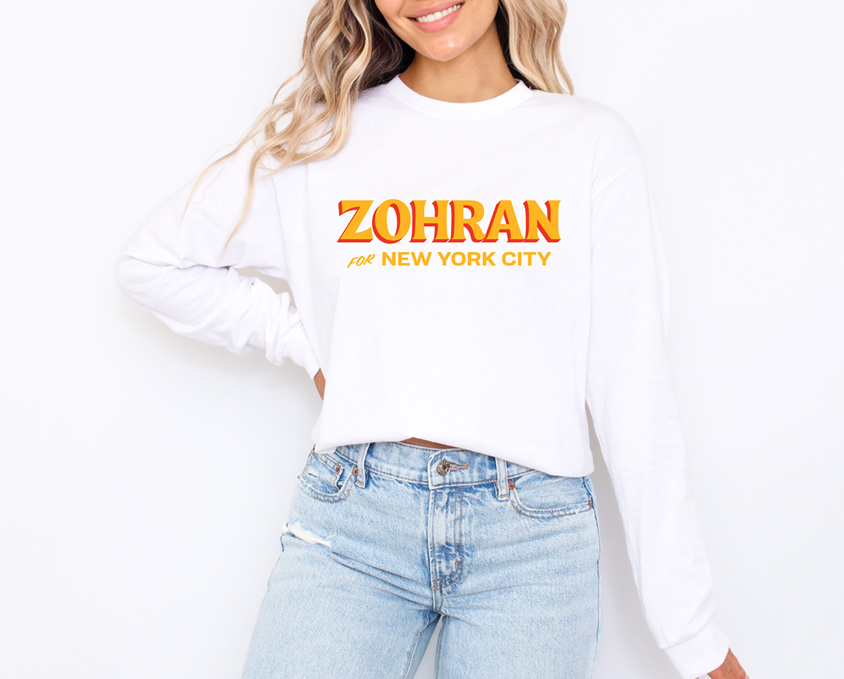 Zohran Mamdani For New York City Long Sleeve Tee
