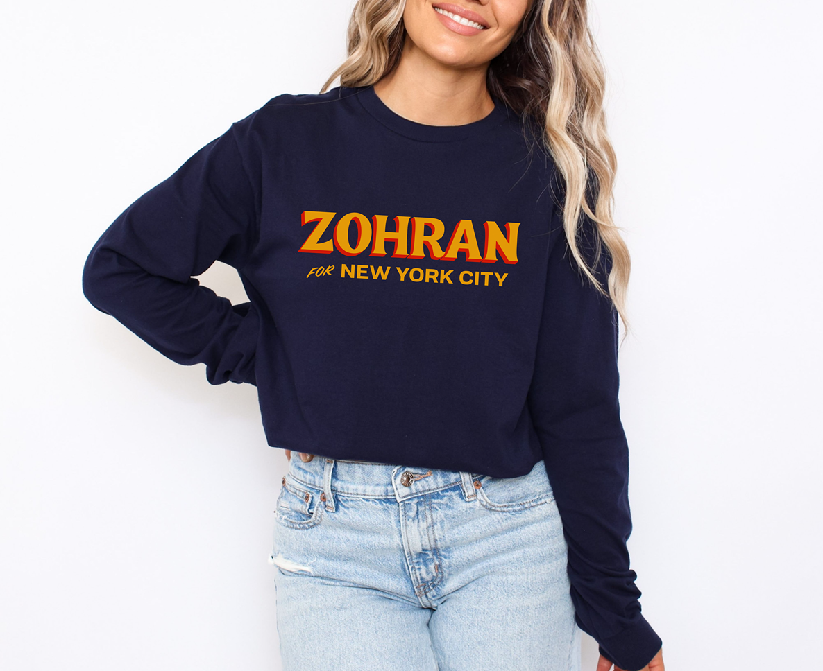 Zohran Mamdani for New York City Long Sleeve T-Shirt